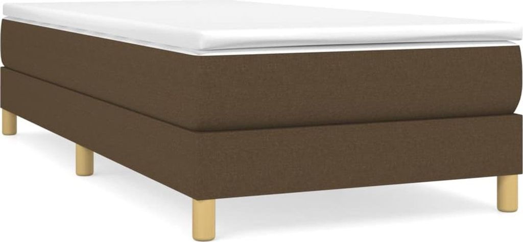 vidaXL Boxspring rám postele tmavě hnědý 80x200 cm látka Obrázek produktu 