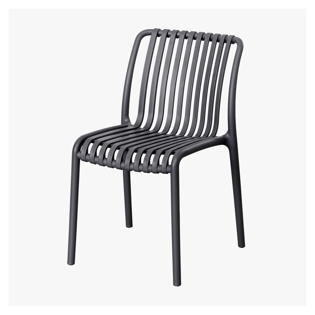 Stapelbarer Gartenstuhl Wendell Grau Graphit