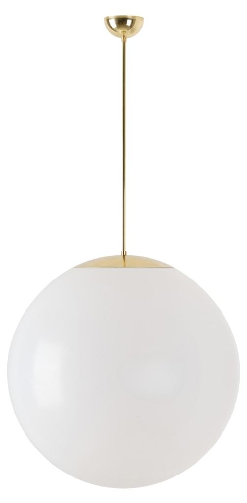 OSMONT ISI40012 ISIS P5 PM Hängeleuchte aus Kunststoff, Messing/Weiß, Schutzart IP40, 25 W, E27
