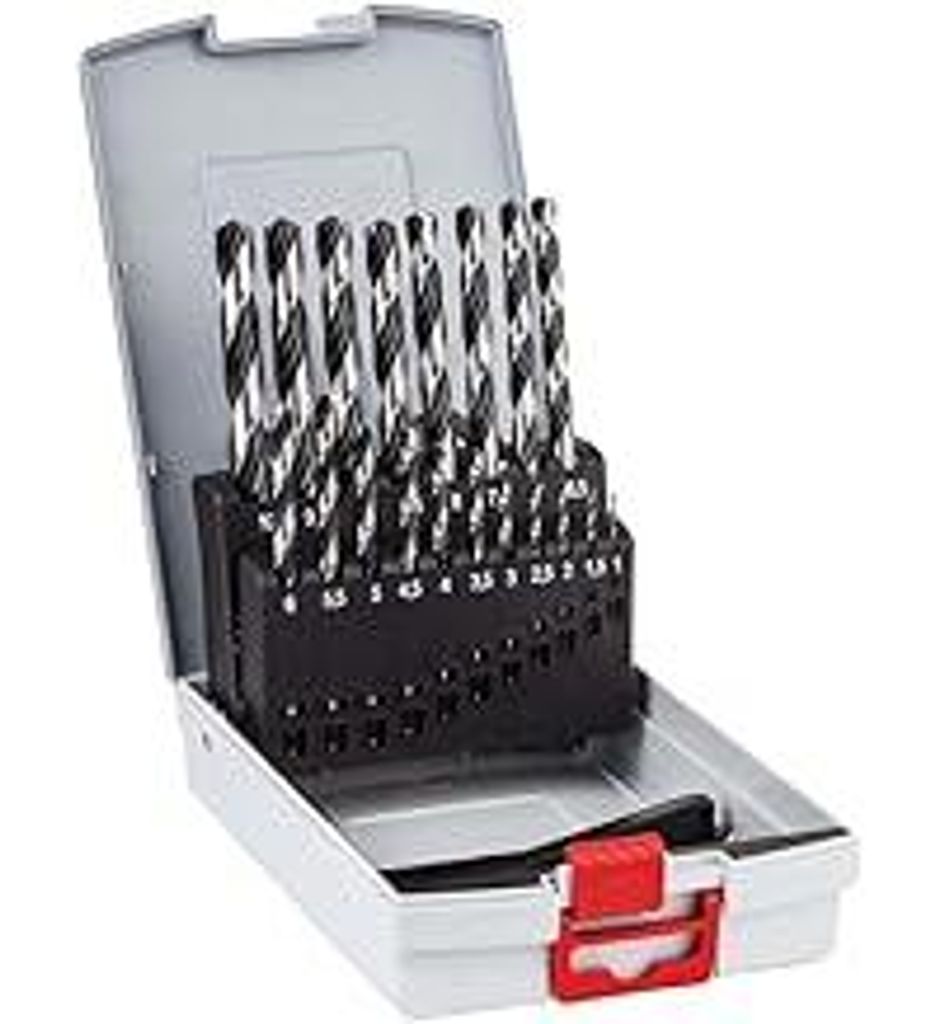 Bosch Professional 19tlg. HSS Spiralbohrer PointTeQ Set (für Metall, ProBox, Zubehör Bohrschrauber)