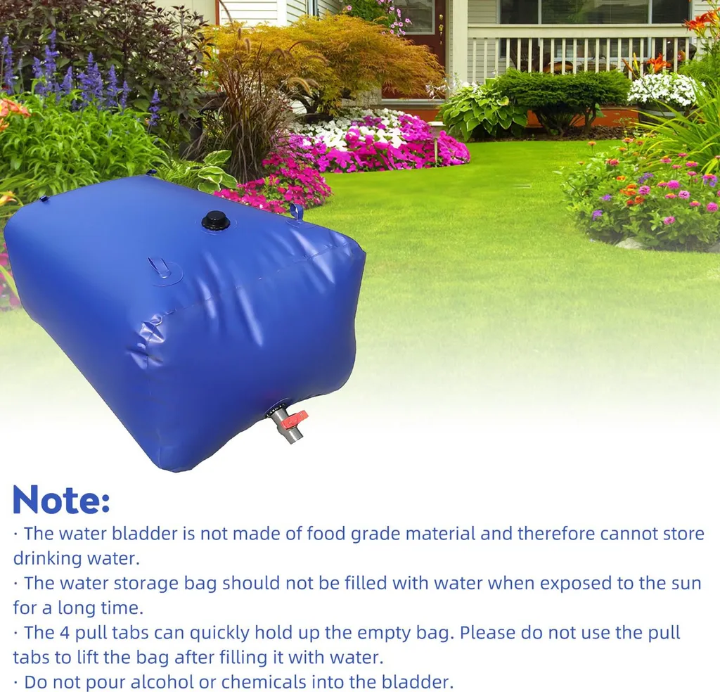 Réservoir d'eau portable 50 Litres - Matériau indéchirable et pliable
