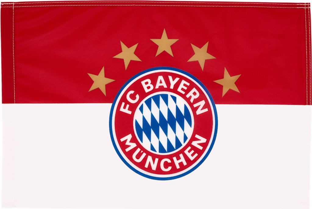 FC BAYERN MÜNCHEN FC Bayern München Hissfahne 5 Stern rot Produktbild 