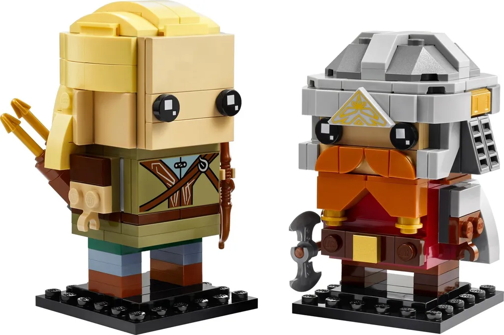 LEGO BrickHeadz 40751 Legolas et Gimli Figurines du Seigneur des Anneaux