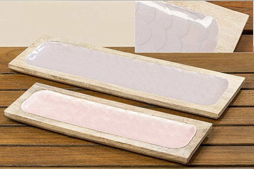 Boltze Gruppe Deko-Tablett Pastell 38 cm