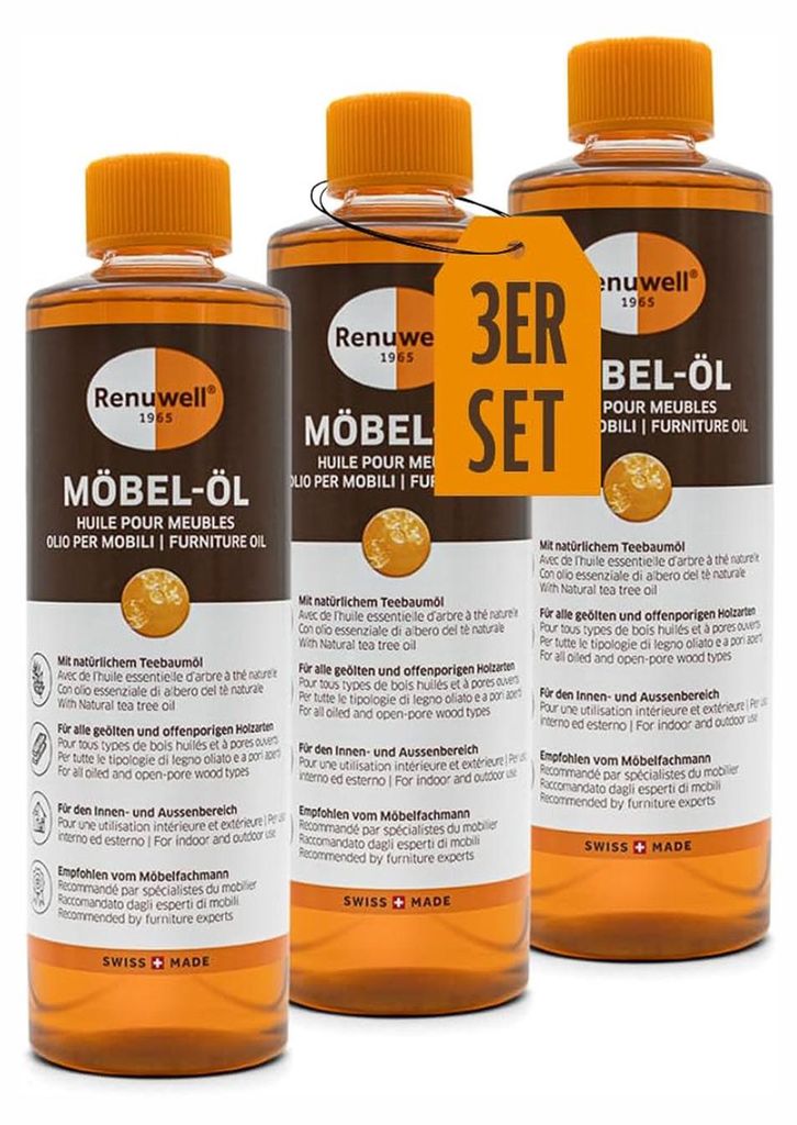 Renuwell Möbelöl Farblos Holzpflegemittel Möbelreiniger Produktbild 