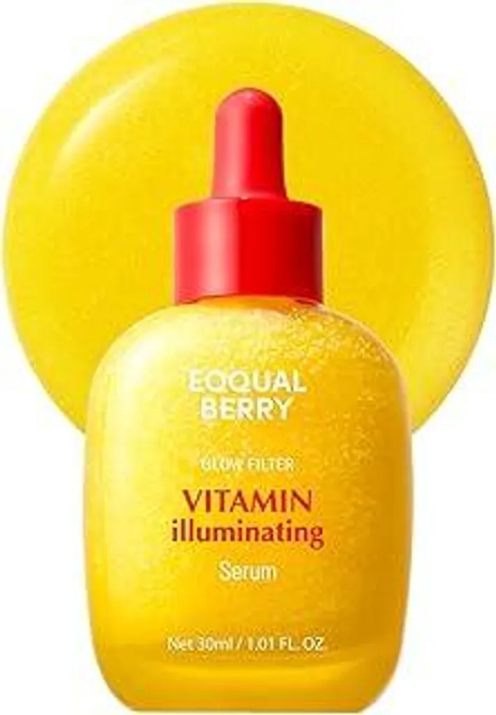 EQQUALBERRY Vitamin C Illuminating Serum - Siero schiarente con acerola e niacinamide, rinforza la barriera cutanea, idrata con ceramidi e acido ialuronico, 30 ml