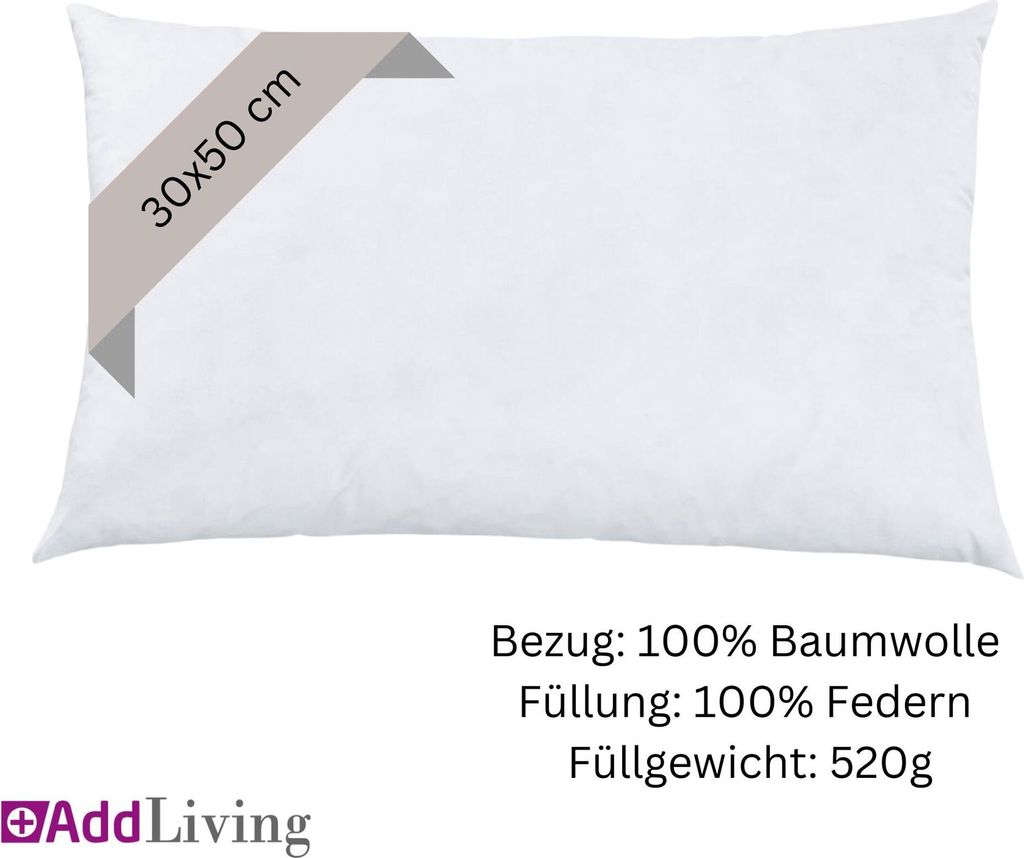 Kissenfüllung Federkissen Füllkissen Kopfkissen Kissen Produktbild 3
