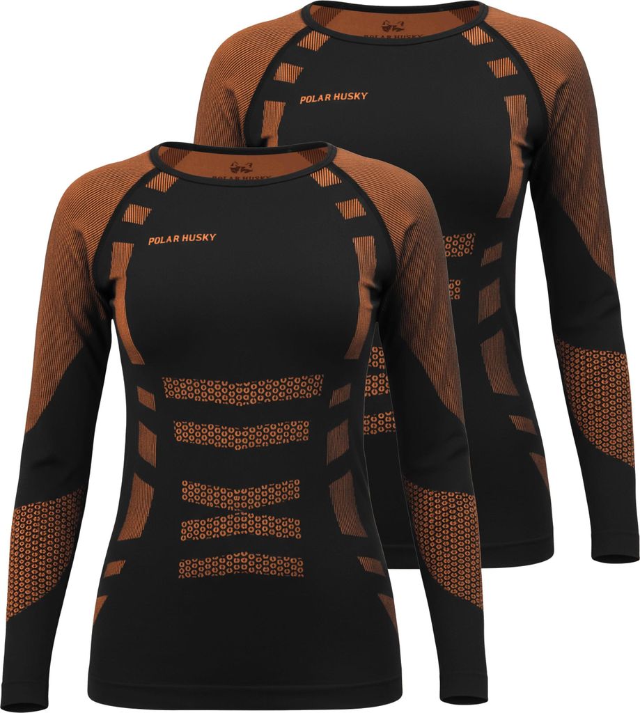normani 2 x Thermooberteil Langarm Shirt Skiunterwäsche für Damen