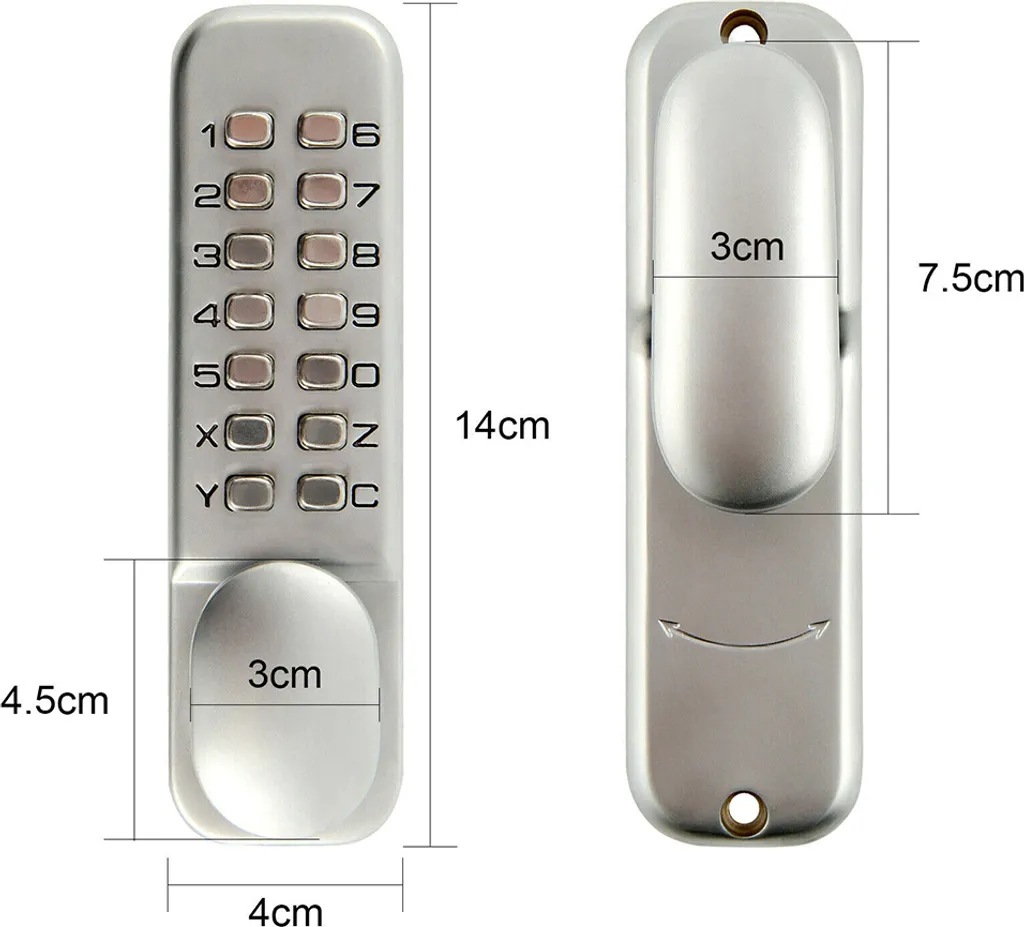 Serrure de porte de chambre à code pour accès privé et bureau à domicile - 16