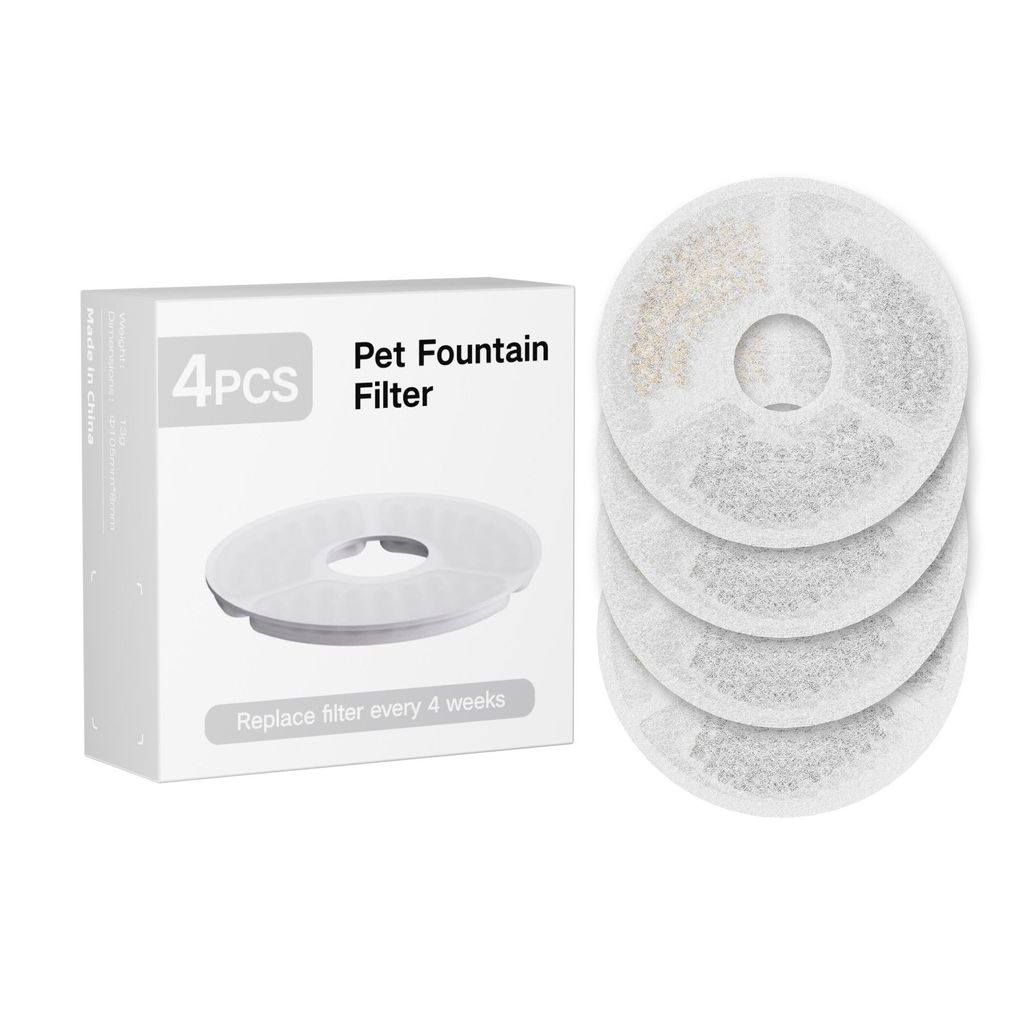 Katzenbrunnen Filter 4er Pack, Aktivkohlefilter Produktbild 