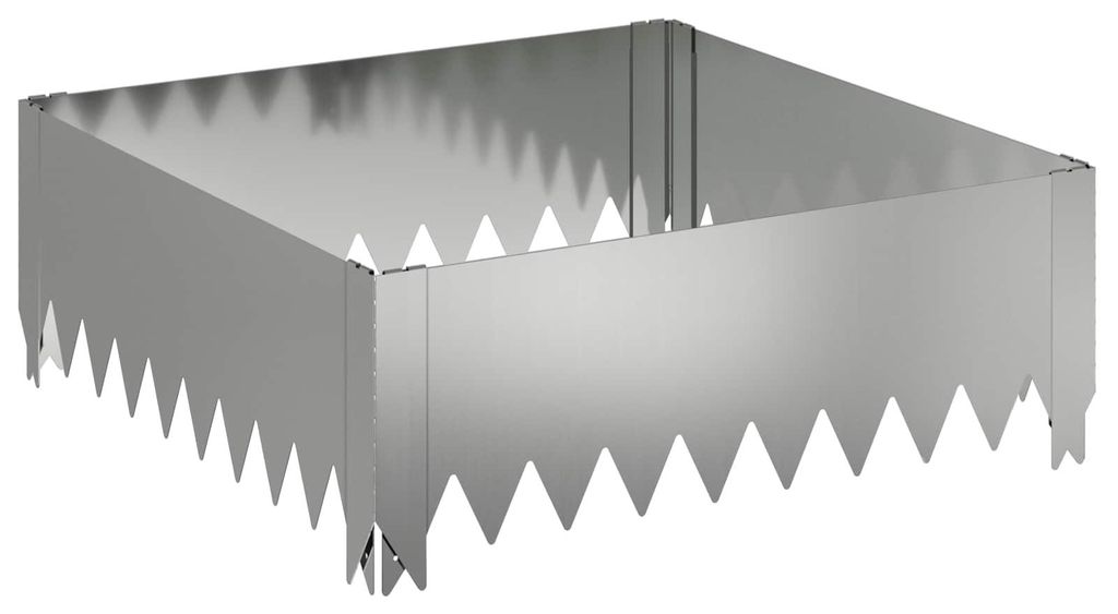vidaXL Obramowanie trawnika 60 x 60 x 20 cm, stal, kolor Zdjęcie produktu 