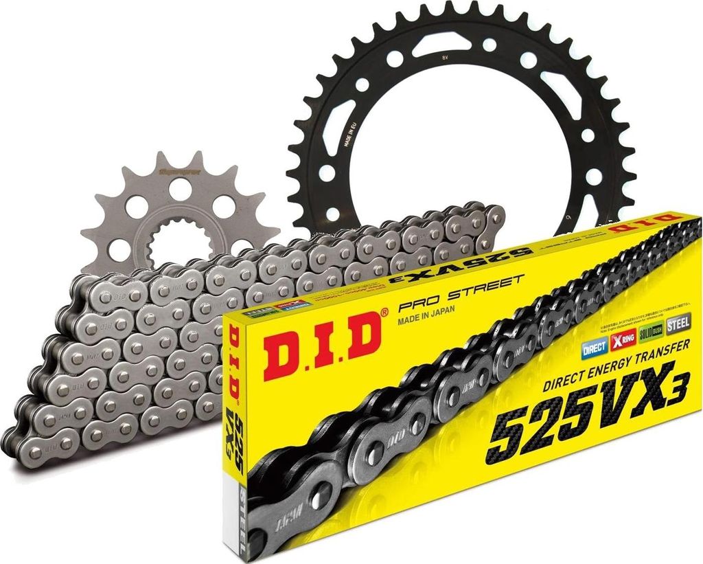 DID Kit Stahl Kompatibel mit BMW F800 GS /ABS 09-12 16-42-116 DID525VX3 Endlos