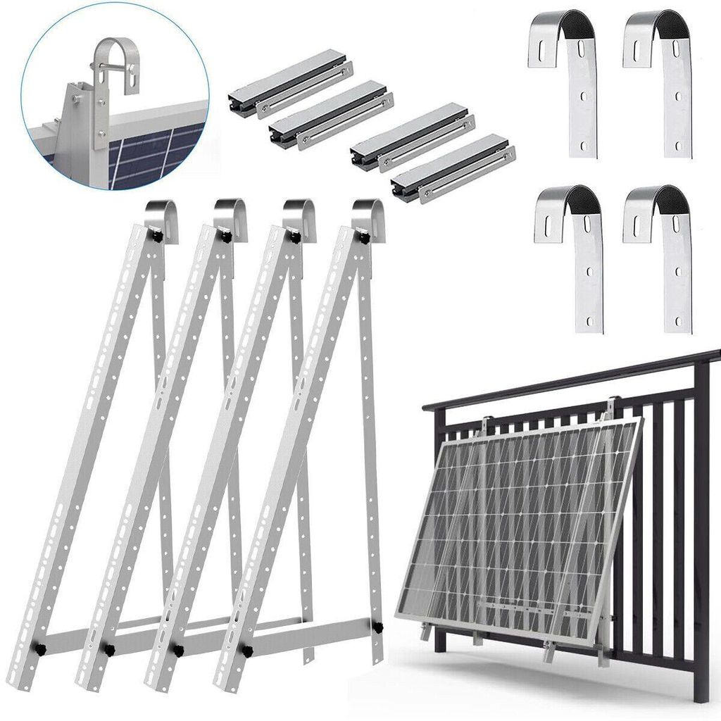 Balkonkraftwerk Halterung 118cm für 2 Solarmodule, Balkon Produktbild 