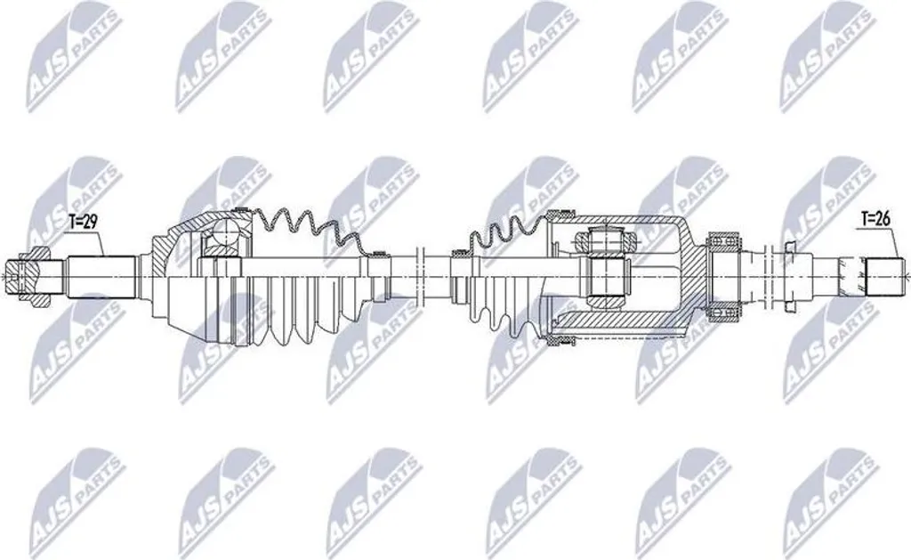 Arbre d'entraînement pour Nissan Juke Entretien Transmission 391001KB0B