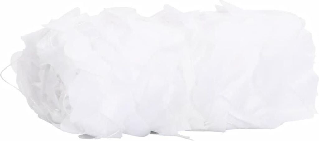 vidaXL Tarnnetz mit Aufbewahrungstasche 1038x137 cm Weiß