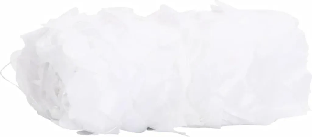 Filet de Camouflage vidaXL 10,38x1,37m Blanc avec Sac de Transport 1038