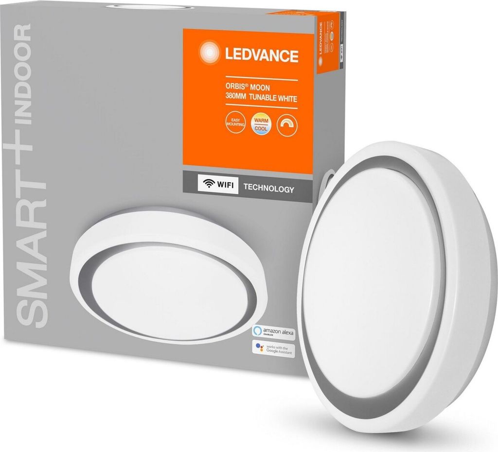 Ledvance Ledvance Smart Plafondlamp - Wifi - LED - 24W - Orbis Moon 38cm