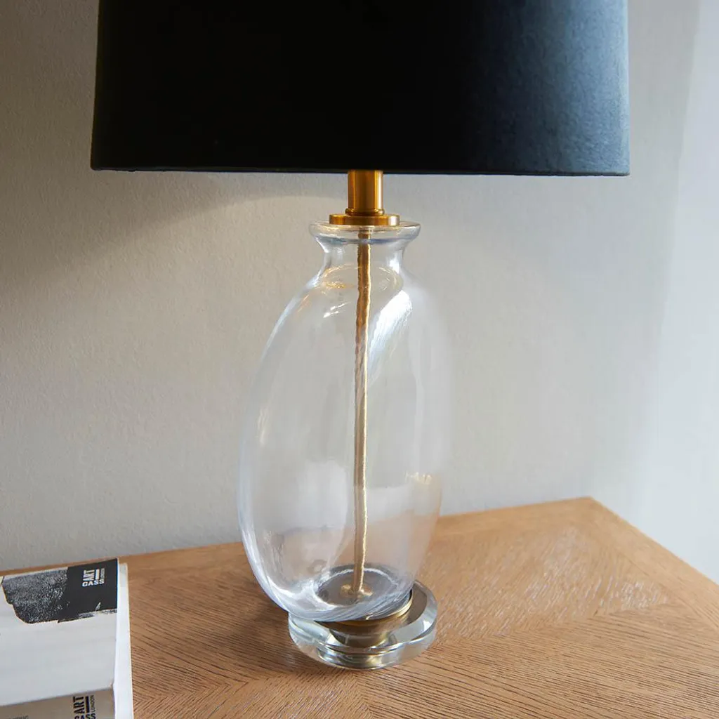 Lampe de table GIDEON Endon en verre transparent E27 60cm de hauteur - 4