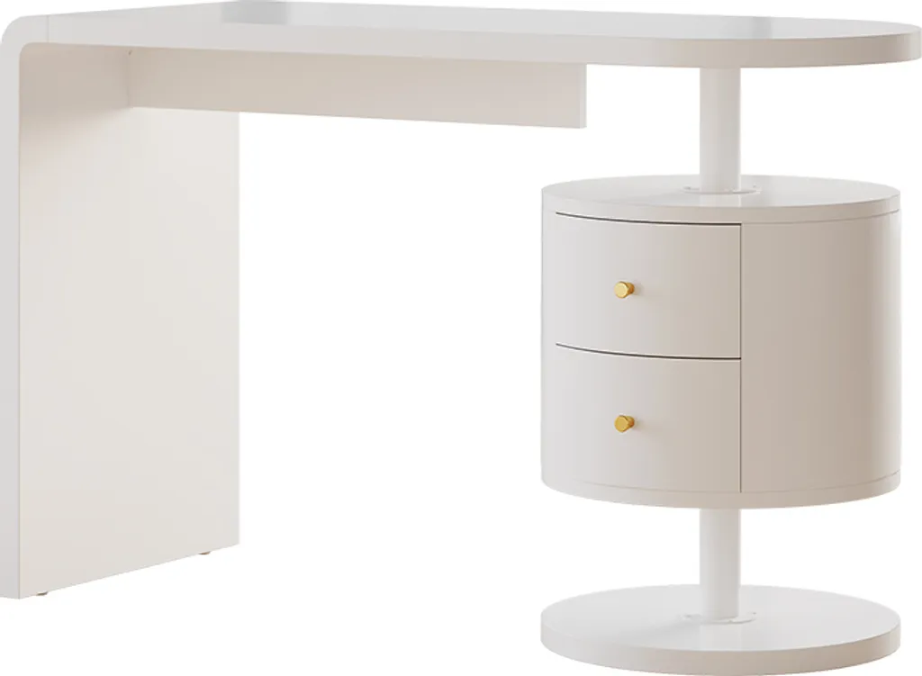 Table de travail pour télétravail Vicco Lara Blanc Brillant 120x50cm