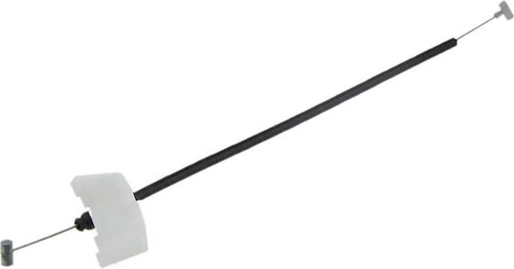 A single car part, a door lock cable, is shown against a white background.