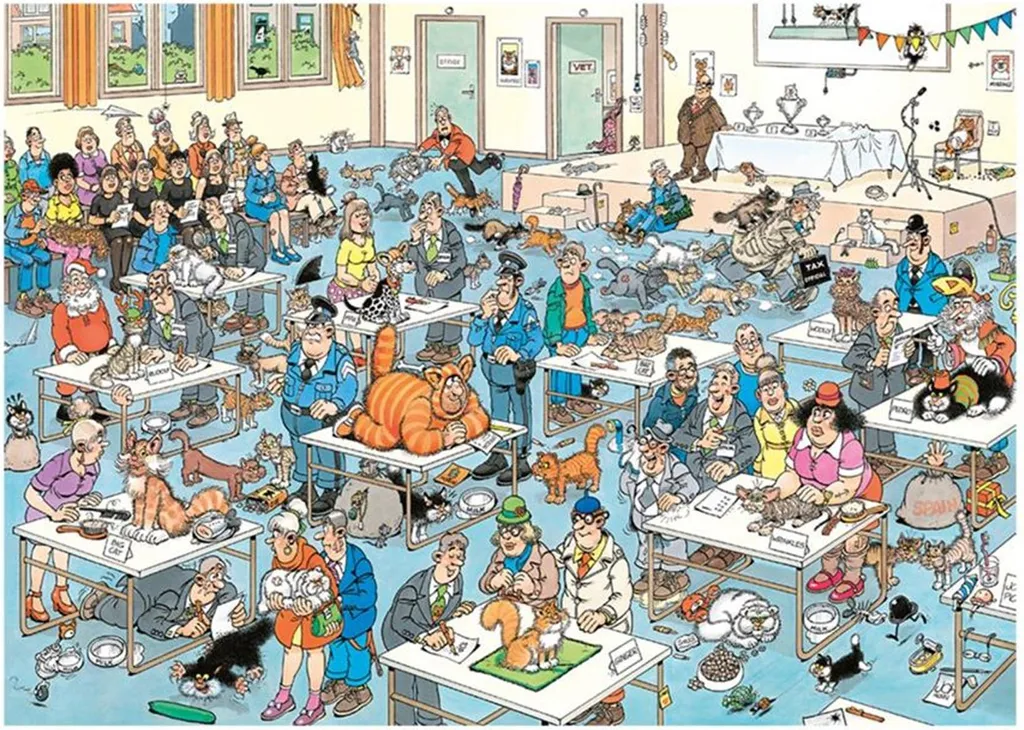 Puzzle Jan Van Haasteren Cat Show 1000p - Finition haute qualité Pro - 2