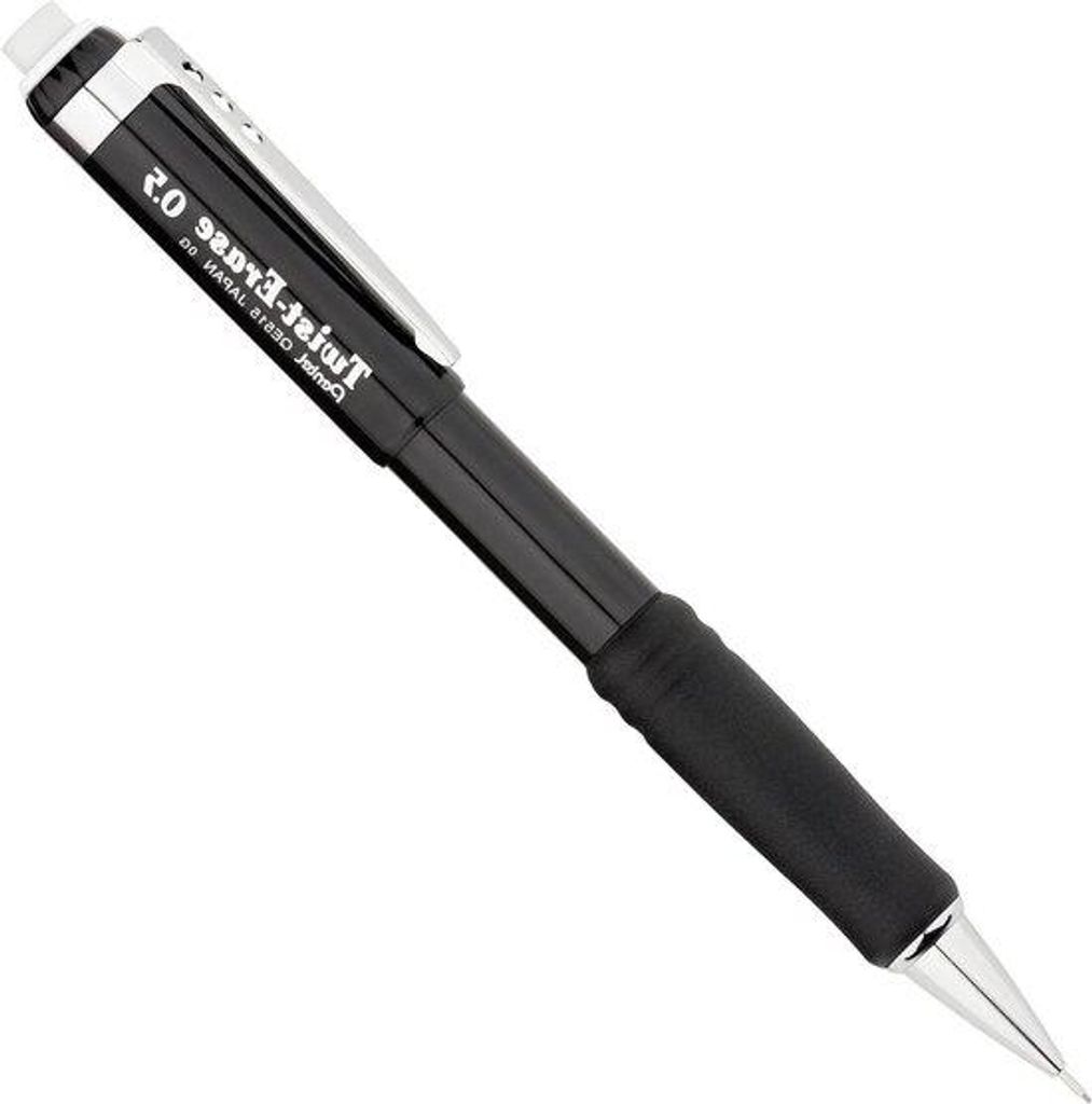 Mechanisches Bleistiftset - Twist-Erase-Mechanismus - 0,5 mm - Schwarz - Schreib- und Zeichenset