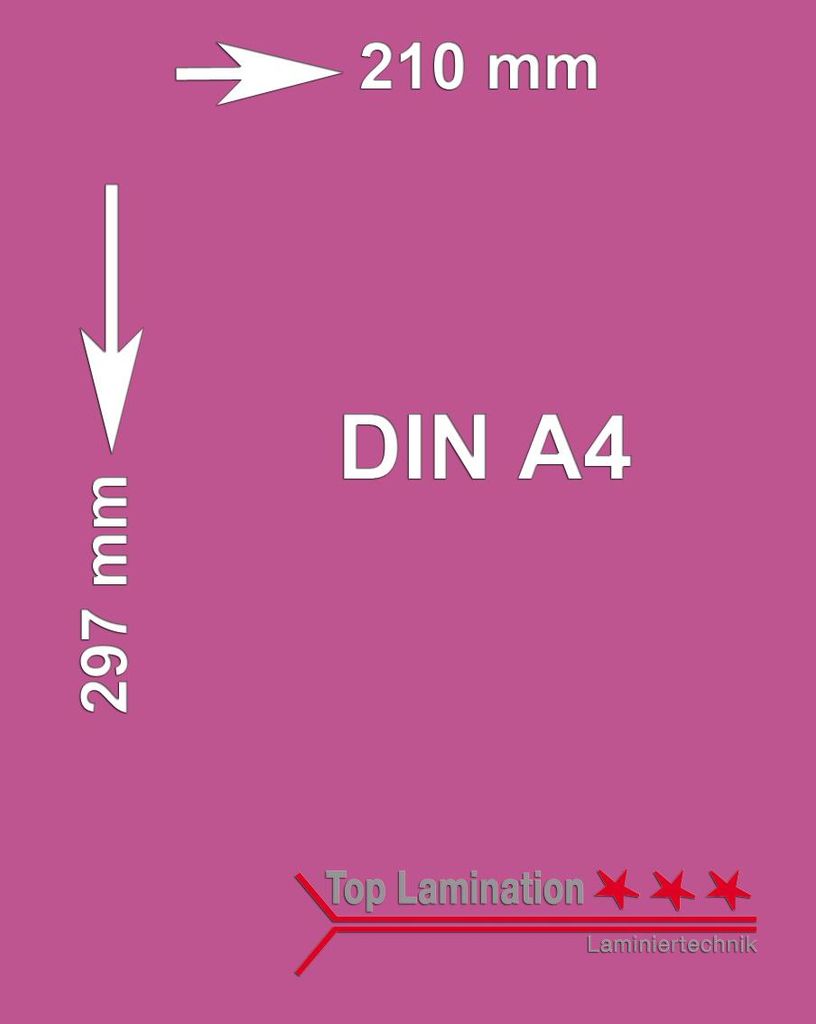 50 Blatt himbeer 90 g/m² A4 (210x297mm) Tonpapier bedruckbar Premium Farbpapier
