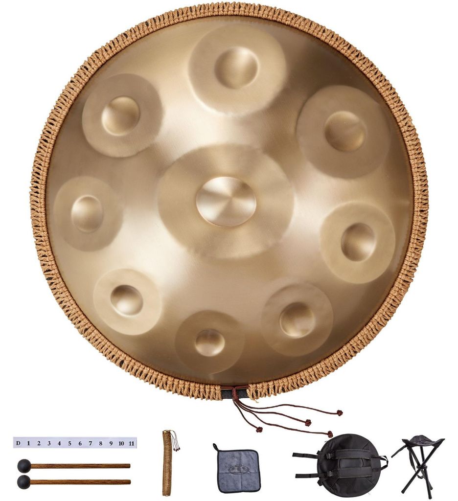 VEVOR Handpan Trommel 55,9 cm 9 Noten D-Moll Stahl Produktbild 