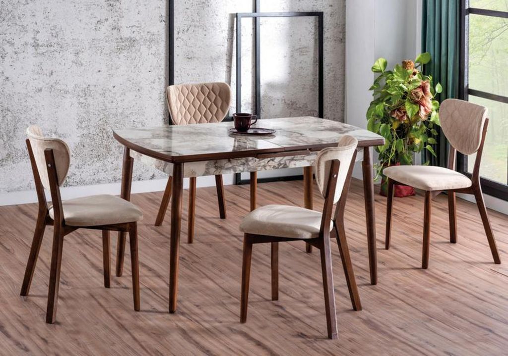 Luxus Hochwertig Komplett Esstisch 4х Stühle Luxus Esszimmer Design Möbel