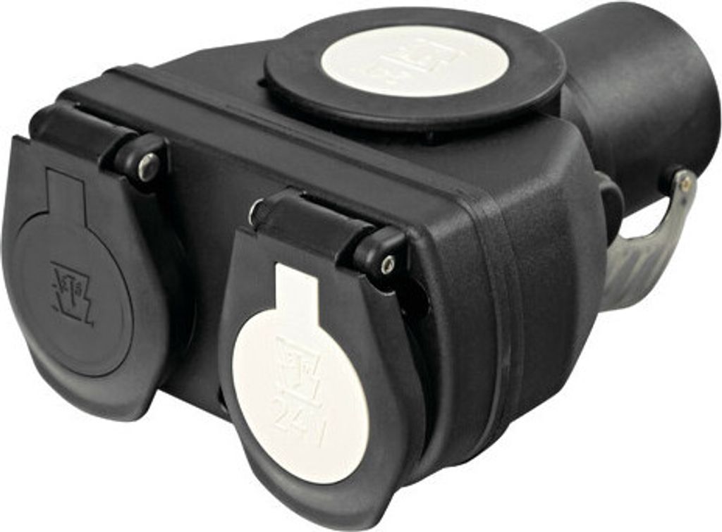 Kompakter Adapter von 15-poligem Stecker auf 2 7-polige Produktbild 