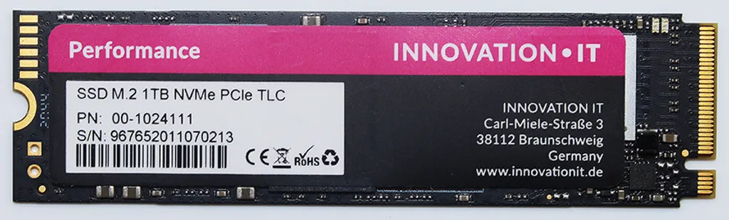 SSD Interne M.2 PCIe NVMe 1TB Innovation IT Retail 00-1024111