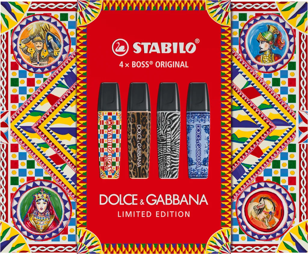 Stabilo Boss Dolce&Gabbana, 4 surligneurs mode contre l'ennui au bureau