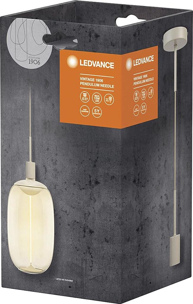 LEDVANCE LED Pendelleuchte "1906 NEEDLE PenduLum" E27 DG Immagine del prodotto 