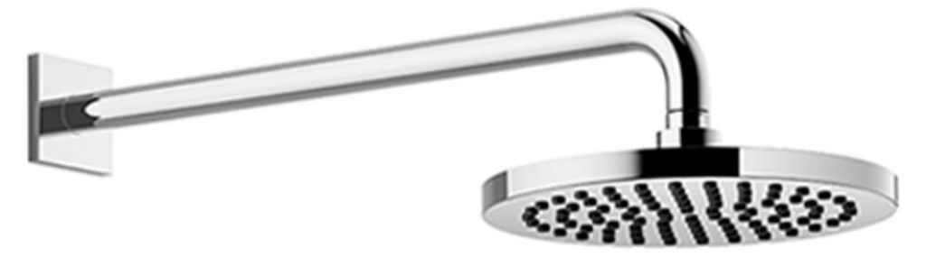 Dornbracht Regenbrause mit Wandanbindung, Ausladung 450mm, Ø 220mm, flowReduce, 28648670-47