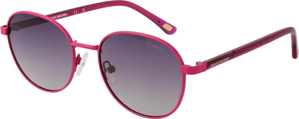Lunettes de soleil Skechers SE6285 76H 51 monture ronde havane