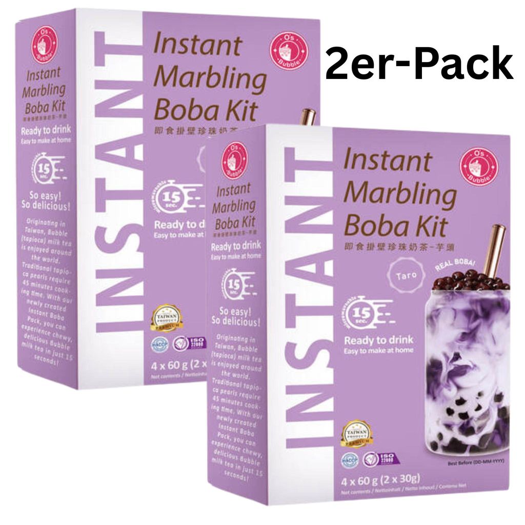 2er-Pack O's Bubble Instant Boba Kit Taro 240g (4x60g)