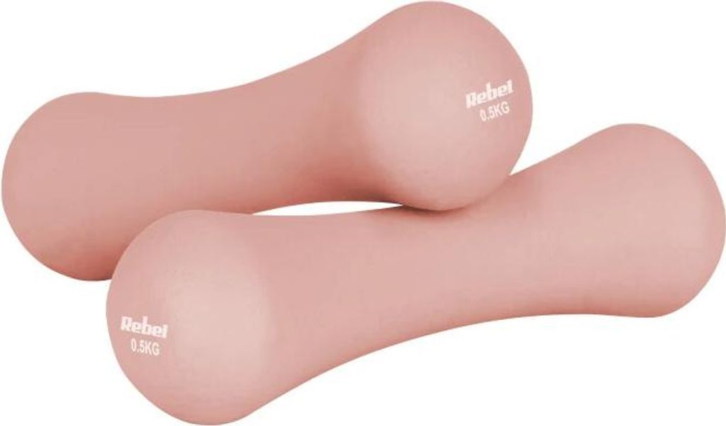 Rebel RBA-2329-0.5 Litinové neoprenové činky 2x0,5 kg, Obrázek produktu 