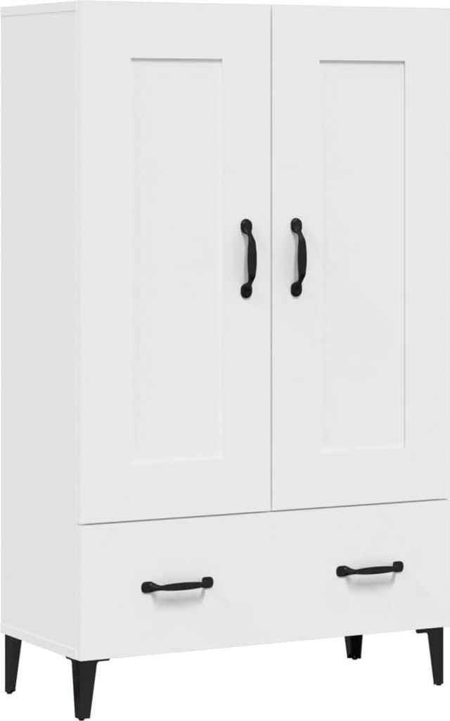 Highboard Weiß 70x31x115 cm Holzwerkstoff