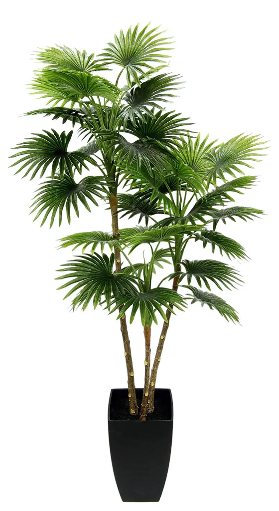 Plante artificielle Palmier tropical - Feuillage dense et tronc réaliste