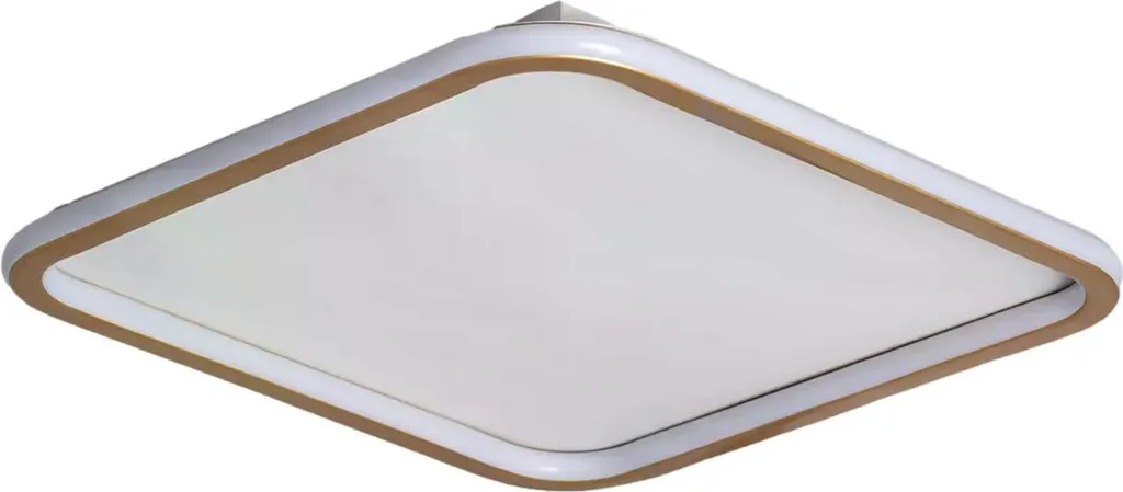 Plafonnier LED Cerchio 30W : éclairage personnalisé blanc et doré chic