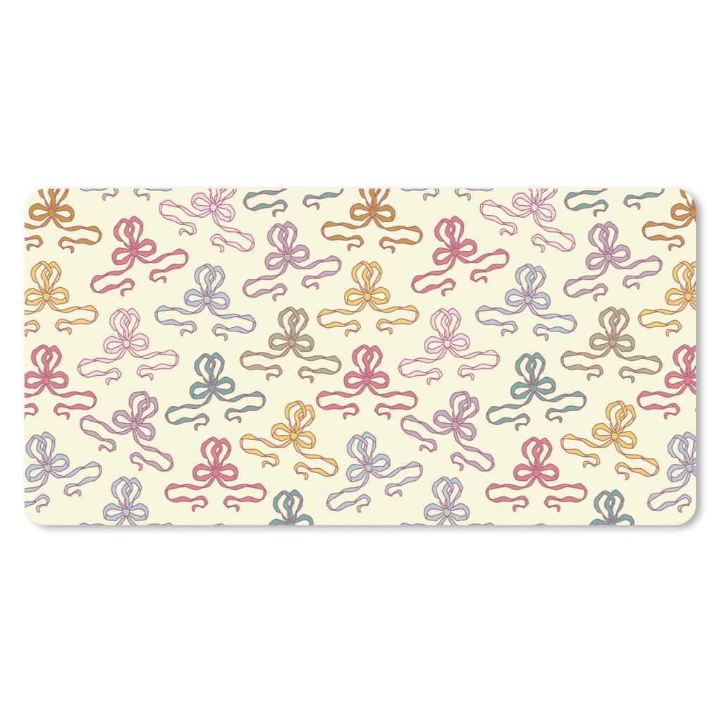 MuchoWow Mauspad Mousepad Fliege - Schnittmuster - Geburt 60x30 cm - Mousepads - Maus Mat - Pad - Mausunterlage - Nachhaltig