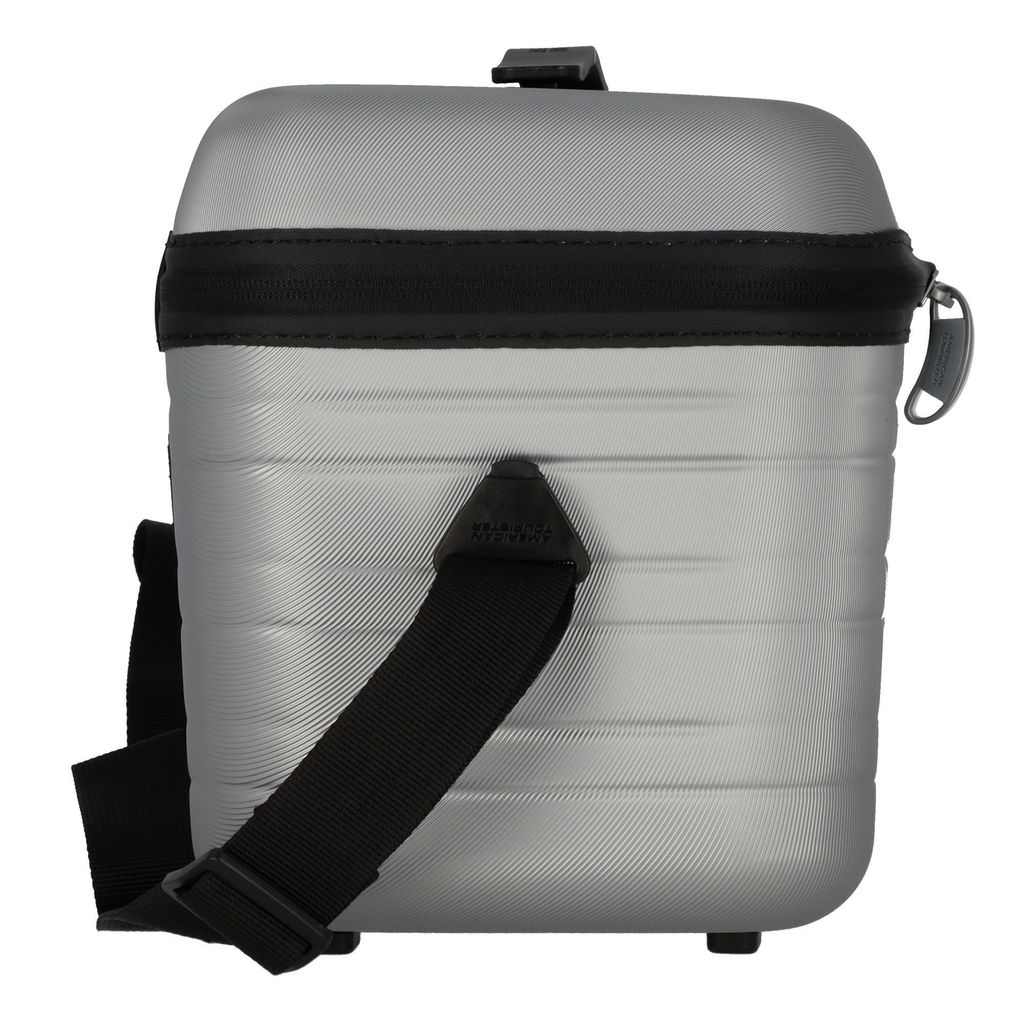 American Tourister Flashline Beauty Case 36cm - Argento, Capiente Con Scomparti - Foto 4