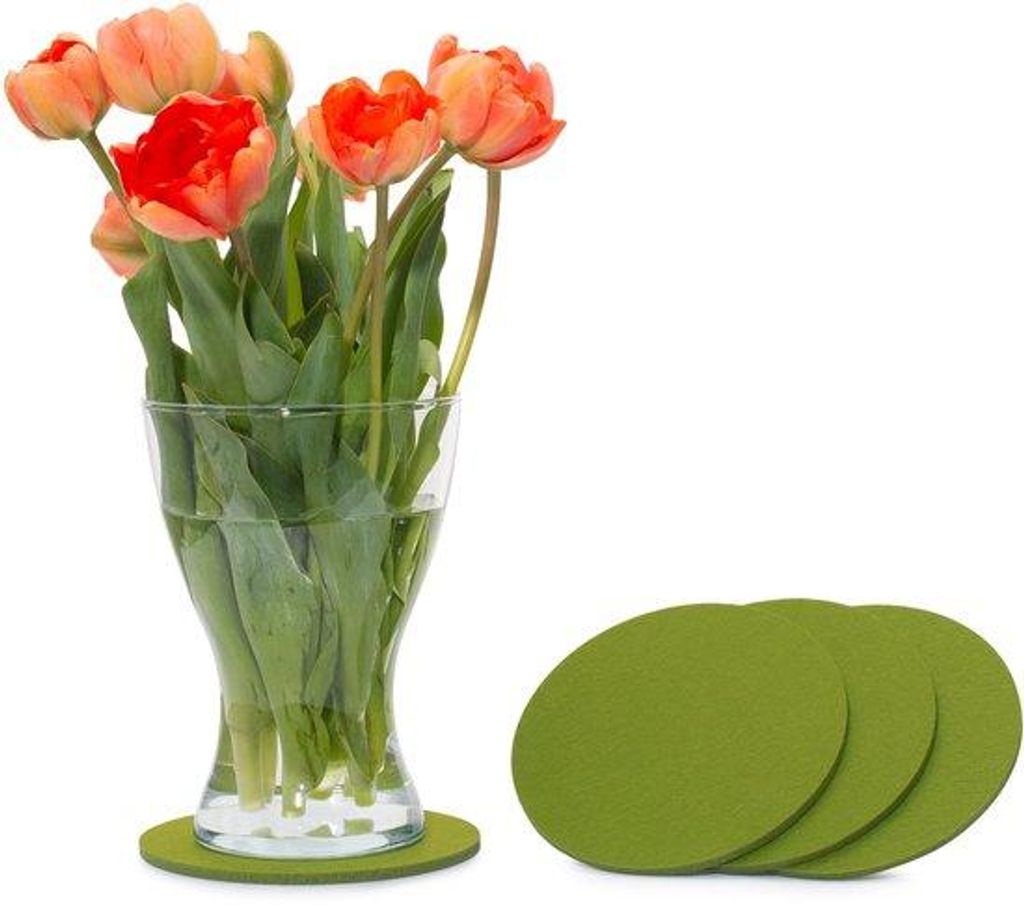 Gläserhalter für Tisch und Bar, 15cm, Grün, 4er-Variante, auswählbar