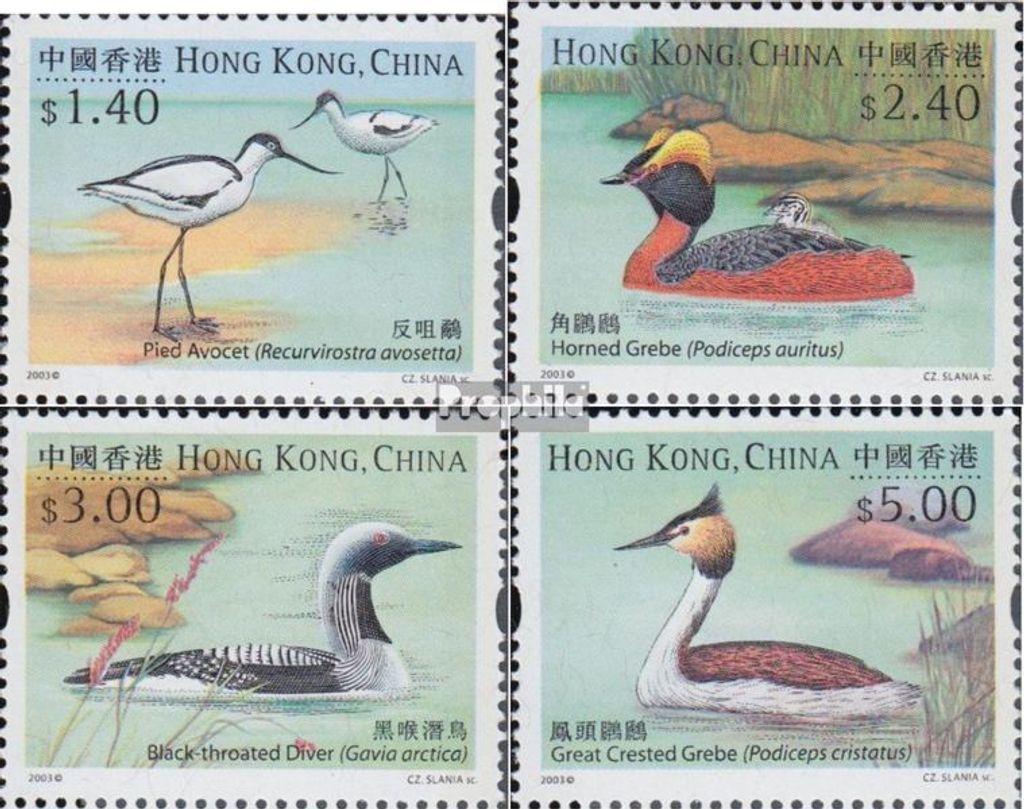 Briefmarken Hongkong 2003 Mi 1113-1116 (kompl.Ausg.) postfrisch Wasservögel