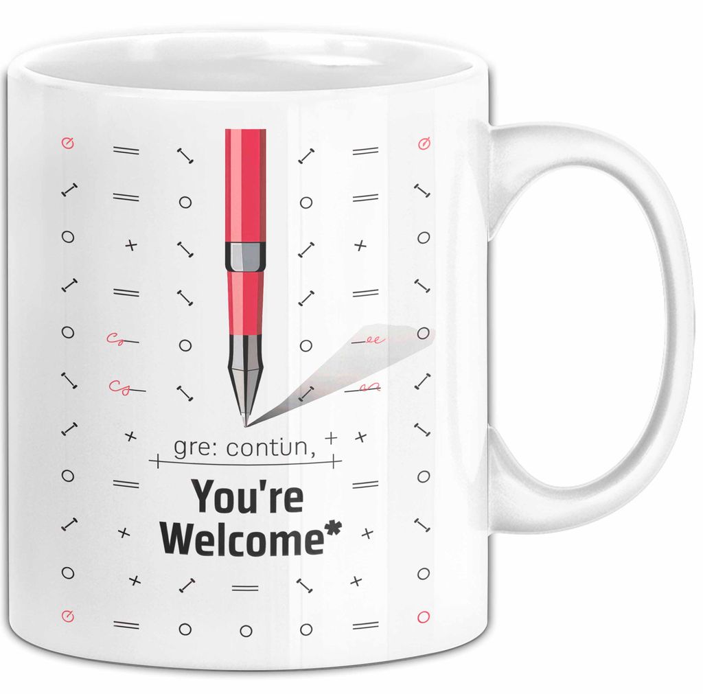 Grammatik Polizei Tasse Geschenk Lustige Geschenkidee Spruch Für Sprach Perfektionisten (Weiß)