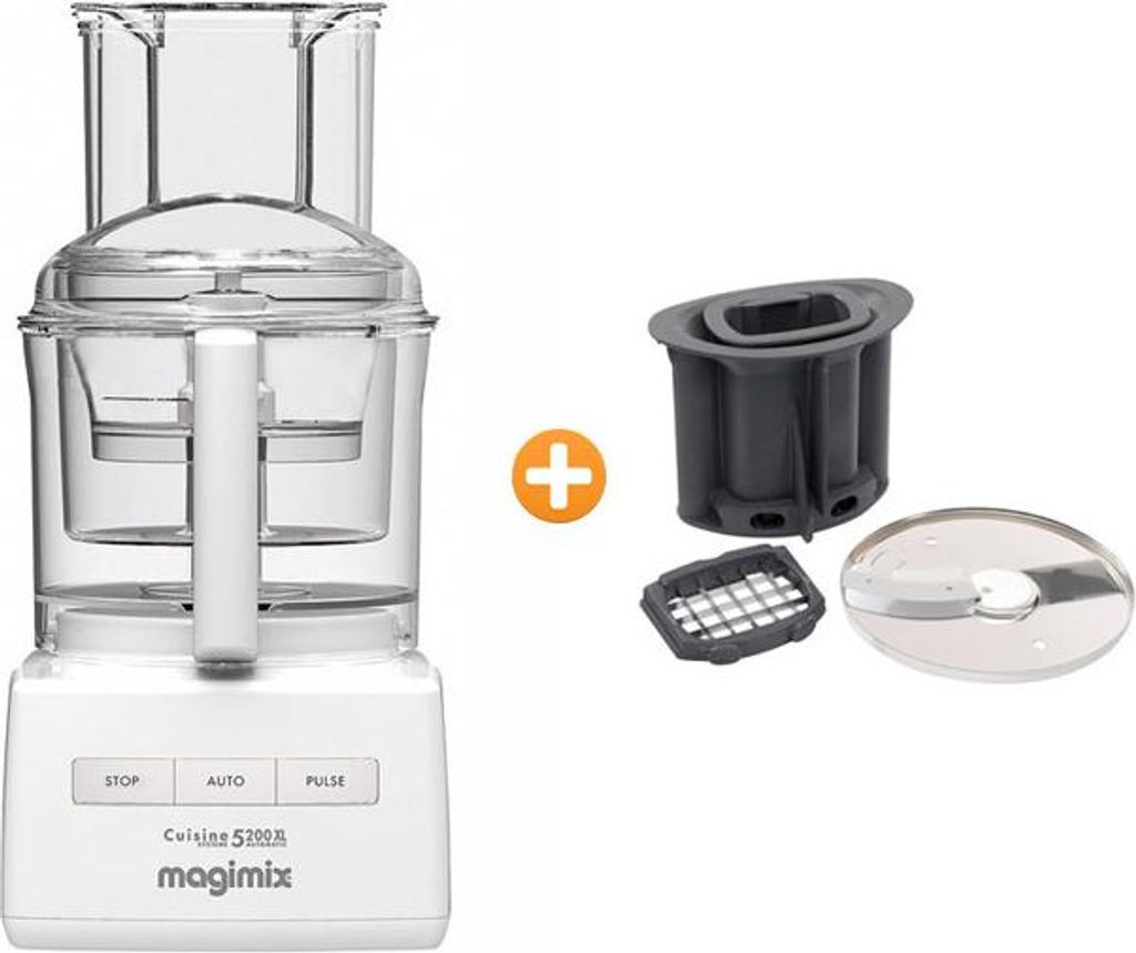 Robot de cuisine Magimix Compact 5200 XL blanc + set de Image du produit 