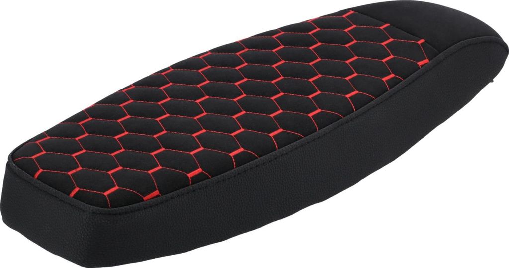 Sitzbank Tuning "Hexagon" Schwarz/Rot - für Simson S50, S51, S71