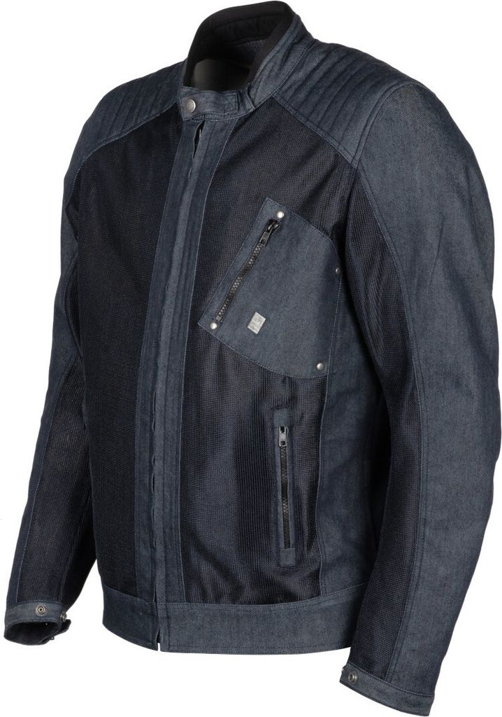 Helstons Colt Air Denim Motorrad Textiljacke, blau, S