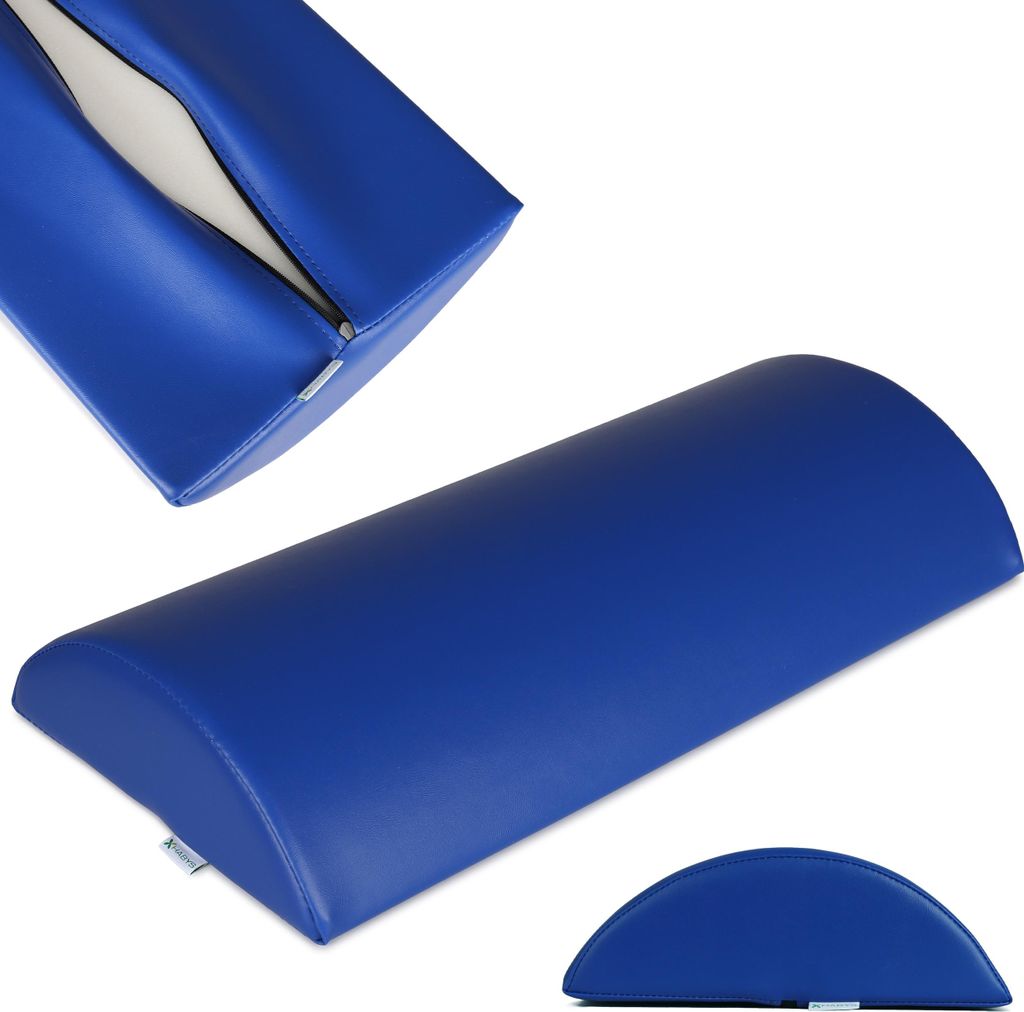 Habys Lagerungsrolle Halbrund, Knierolle Lagerungsrolle, Nackenrolle, Lagerungskissen für Massage und Therapie, Kniehalbrolle, Größe:60x30x10cm ...