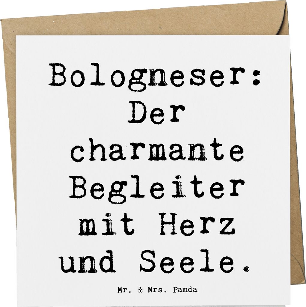 Mr. & Mrs. Panda Grußkarte Spruch Bologneser Begleiter - Weiß - Geschenk, Glückwunschkarte, faltkarte, Hunde für Singles, Hunderasse, doppelkar...